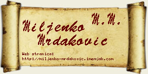 Miljenko Mrdaković vizit kartica
